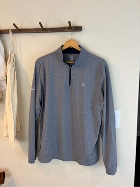 Rhoback Freepoint Quarter Zip Pullover Men’s Medium Gray Performance